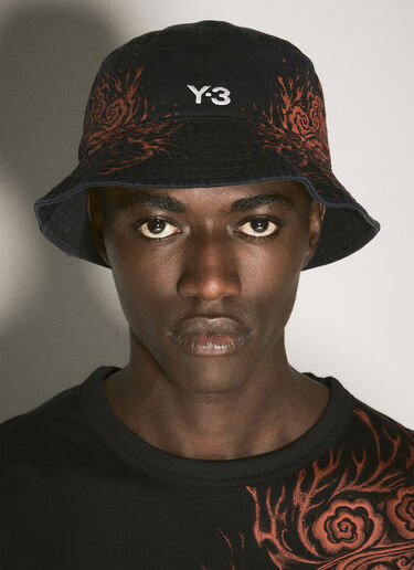 Y-3 JFA 로고 패치 버킷 햇  블랙 yjf0158017