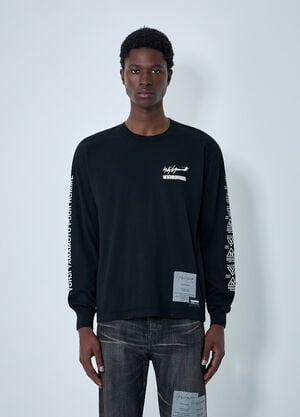 Yohji Yamamoto x Neighborhood Long-Sleeve T-Shirt Black yoy0164015