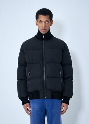 Prada High-Neck Puffer Jacket Black pra0163057
