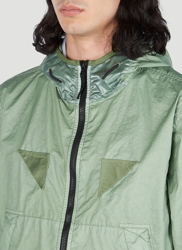 Stone Island Compass Patch Windbreaker Jacket Green sto0152020