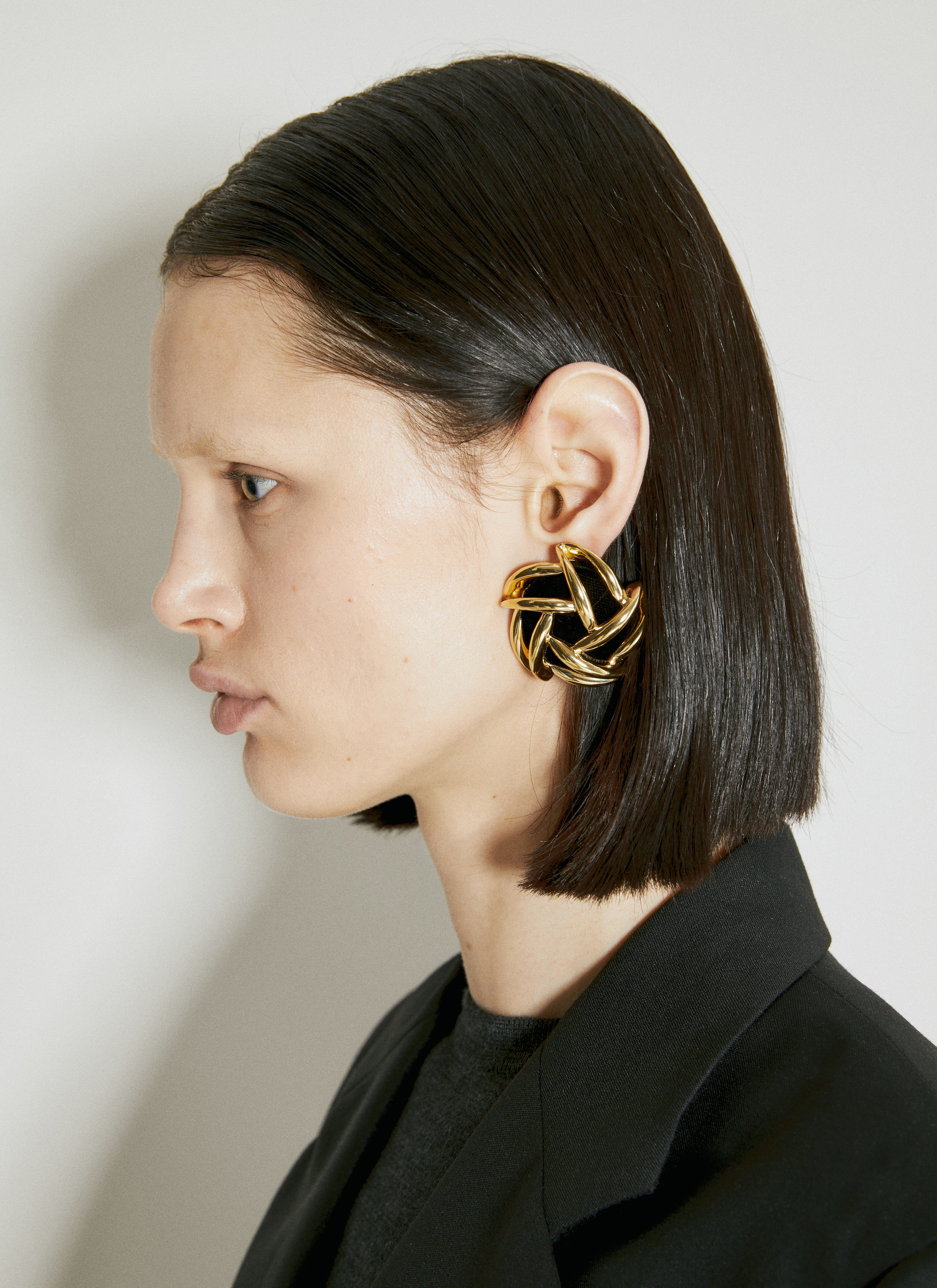 Spiral earrings gold store