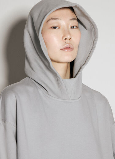 Y-3 Logo Applique Hooded Sweatshirt Grey yyy0356011