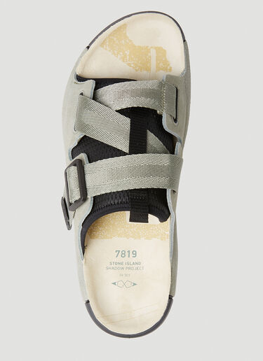 Stone Island Shadow Project Tape Sandals Green shd0152021