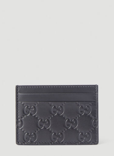 Gucci Debossed-Logo Card Holder Black guc0245193