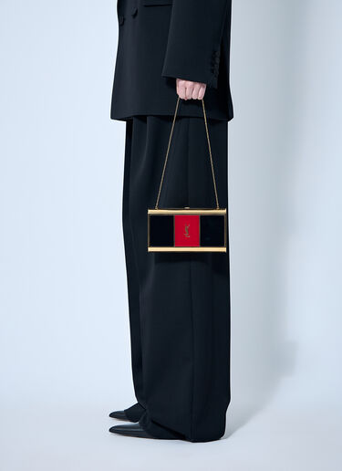Saint Laurent MinaudiÃ¨re 金属单肩包  黑色 sla0259120