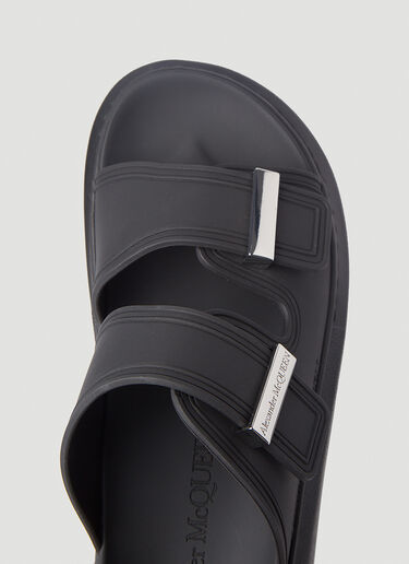 Alexander McQueen Hybrid Rubber Slides Black amq0145075