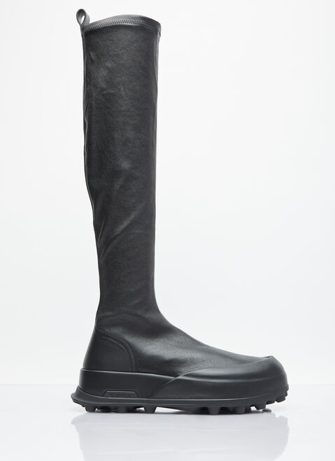 Jil Sander ハイレザーブーツ クリーム jil0251012