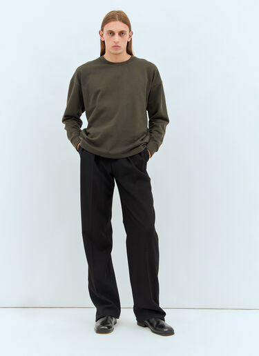 The Row Ezan Long-Sleeve T-Shirt Brown row0158007