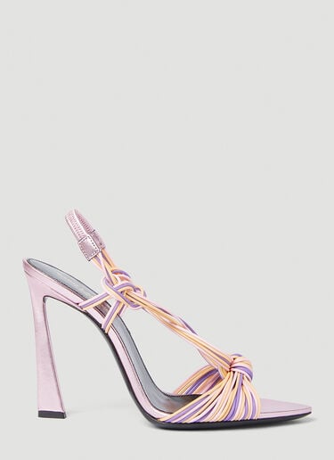 Saint Laurent Pool High Heel Sandals Pink sla0251177