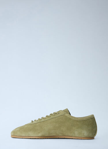 Dries Van Noten Suede Low-Top Trainers Khaki dvn0163029