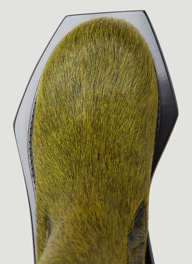 Rick Owens Fur Anke Boots Green ric0253032