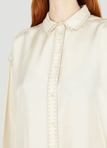 TOTEME Embroidered Shirt Cream tot0251031