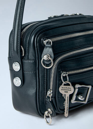 LN-CC® - Acne Studios: Camero Party Belts Shoulder Bag - Black Acne Studios Camero Party Belts Shoulder Bag Black acn0265032