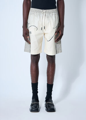 Jean Paul Gaultier Printed Shorts Ecru jpg0160004