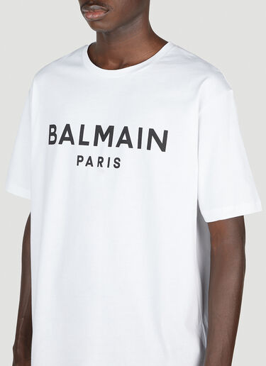 Balmain 徽标印花 T 恤 白色 bln0152018
