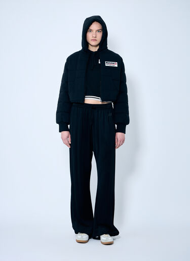 8 Moncler Palm Angels Quilted Zip-Up Cardigan Black mpa0259005