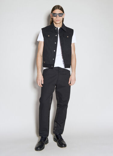 Prada Denim Gilet Black pra0155001