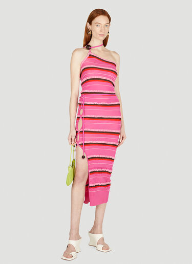LN-CC® - Jacquemus: La Jupe Maille Concha Skirt - Pink Jacquemus La Jupe Maille Concha Skirt Pink jac0251025