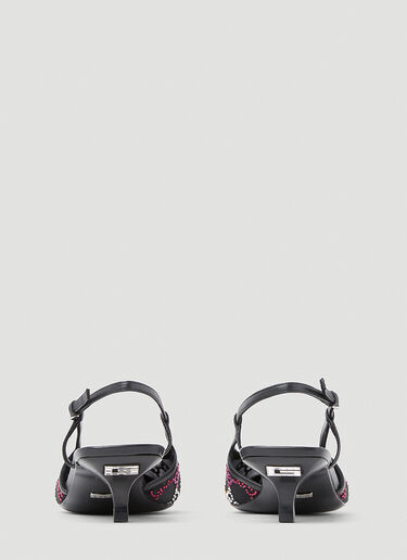 Gucci GG Embellished Kitten Heels Black guc0253107