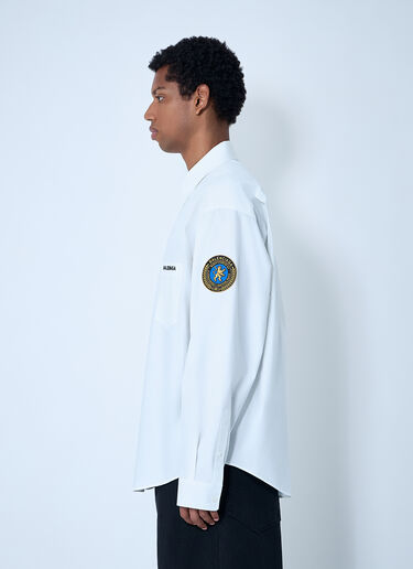 Balenciaga Button-Down Shirt White bal0161006