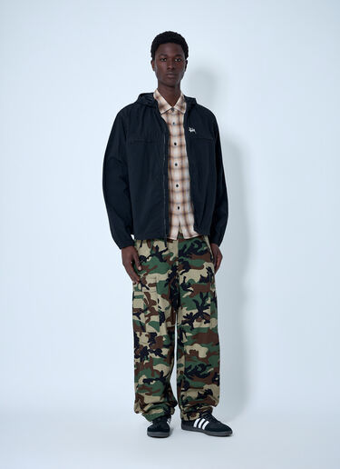 Stüssy Hooded Zip-Up Jacket Black sts0164001