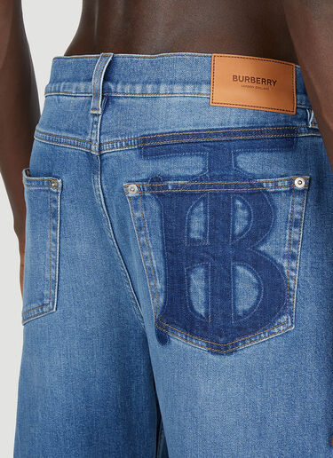 Burberry TB Monogram Jeans Blue bur0152052