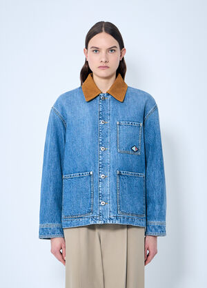 Bottega Veneta Vintage Indigo Denim Jacket Brown bov0259009