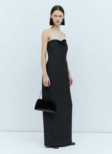 The Row Dalia Baguette Shoulder Bag Black row0253036
