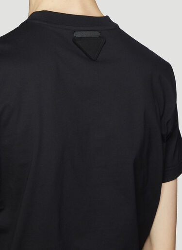 Prada Pack of Three T-Shirts Black pra0135017