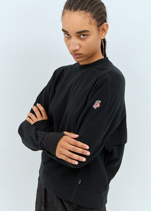 Moncler Grenoble 플리스 맨투맨 블랙 mog0257003