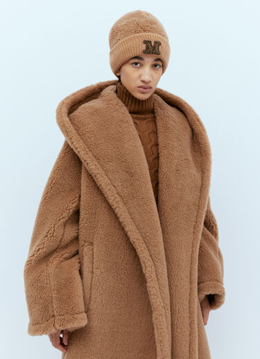 Max Mara テディ ビーニーハット キャメル max0254097