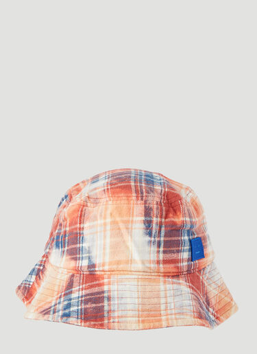 Acne Studios Flannel Bucket Hat Red acn0145010