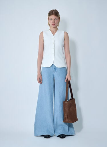 Max Mara Fornove Waistcoat White max0261006