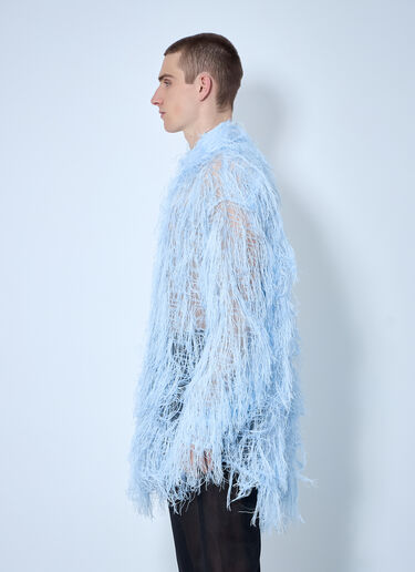 Walter Van Beirendonck Fluffy Maxi Shirt Light Blue wlt0160006