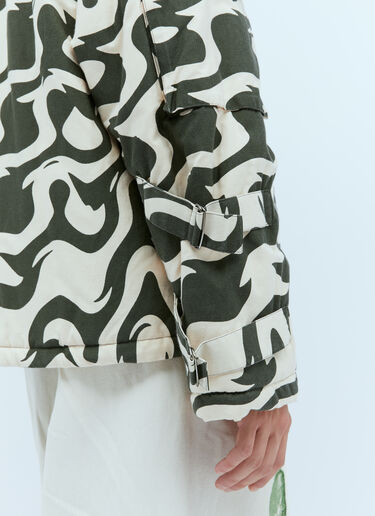 Padded Cargo Jacket Dries Van Noten Padded Cargo Jacket Cream dvn0154005