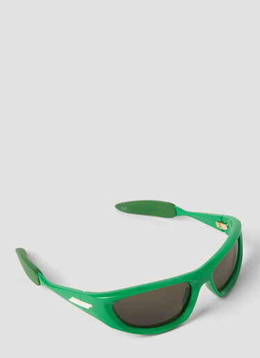 Bottega Veneta Wrap Around Sunglasses Green bov0250080