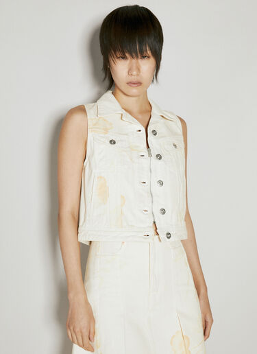 Our Legacy Mini Denim Vest Beige our0255005