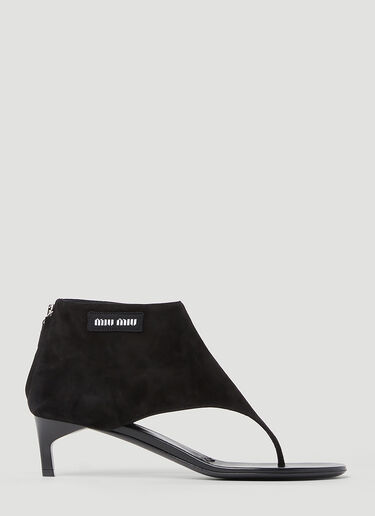 Miu Miu Flip Flop Heels Black miu0252034