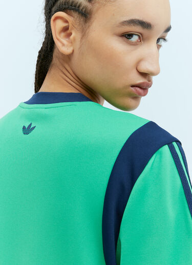 adidas by Wales Bonner ロゴアップリケ フットボールTシャツ グリーン awb0354010