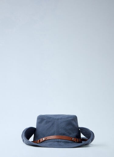 LN-CC® - Miu Miu: Drill Cowboy Hat - Blue Miu Miu Drill Cowboy Hat Blue miu0264111