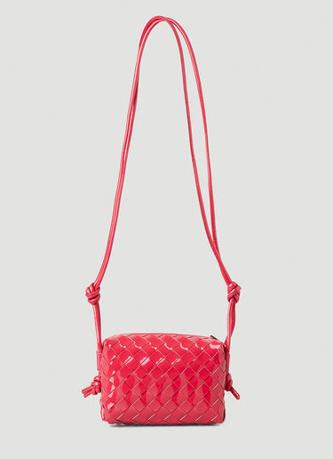 Bottega Veneta Loop Intreccciato Shoulder Bag Red bov0247158