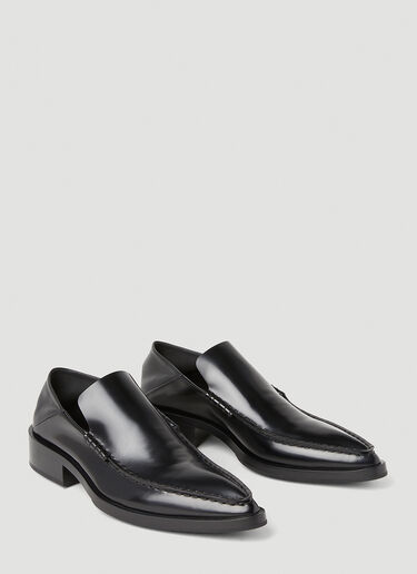 Jil Sander Pointed Moccasins Black jil0253030