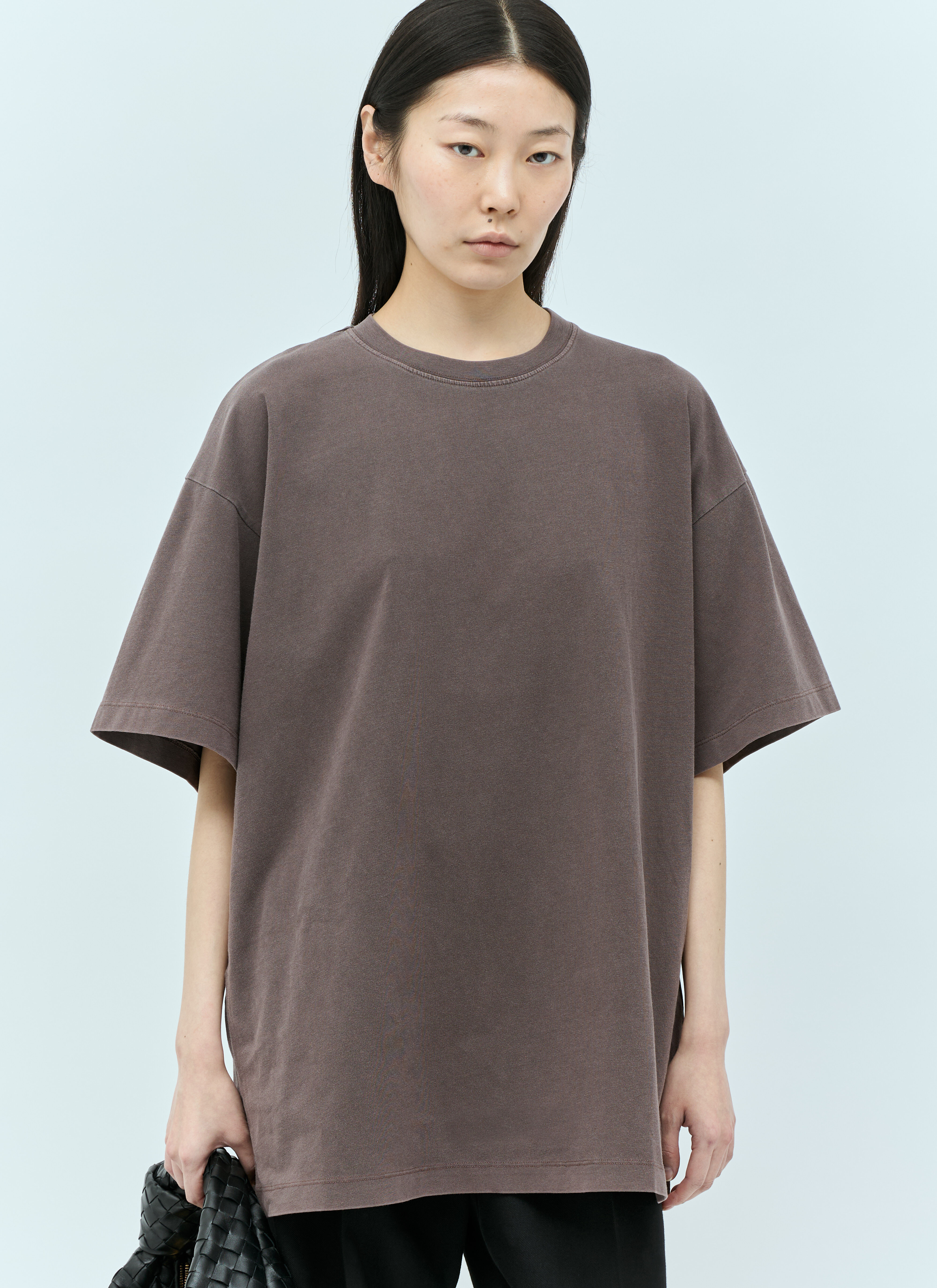 Miu Miu Oversized T-Shirt Black miu0257002