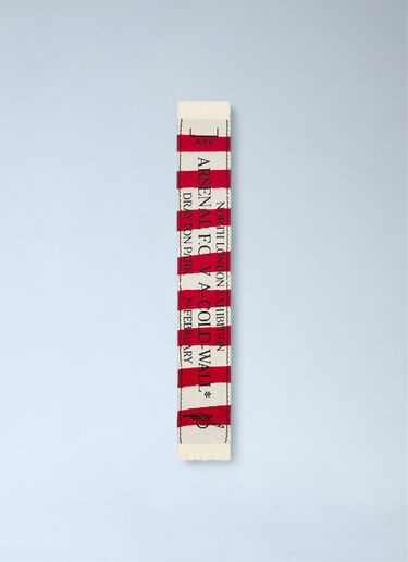 Logo Motif Fringe Scarf Arsenal x A-COLD-WALL* Logo Motif Fringe Scarf Beige acw0162021