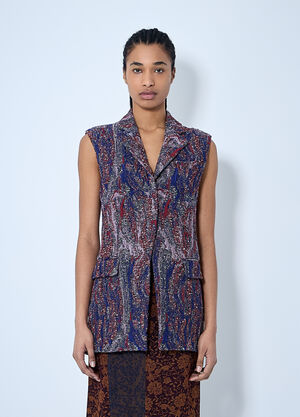 Dries Van Noten Textured Waistcoat Pink dvn0260018