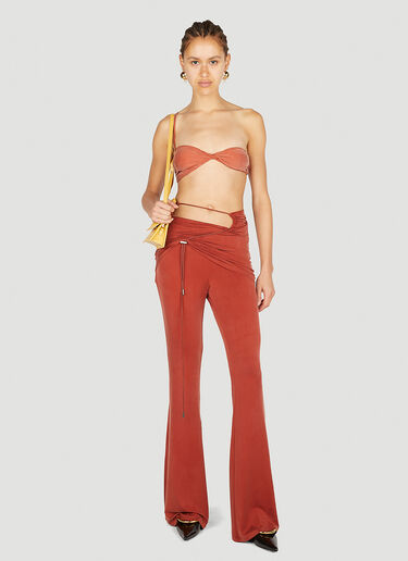LN-CC® - Jacquemus: Le Bandeau Espelho Top - Orange Jacquemus Le Bandeau Espelho Top Orange jac0251014