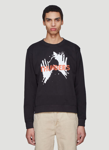 Mr. Thunders BLACKFONT Logo Sweater Black mrt0135007