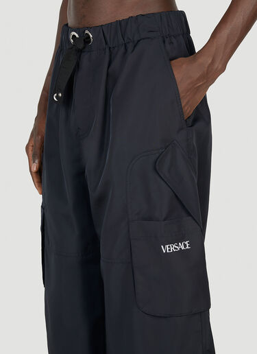 Versace Relaxed Cargo Pants Black ver0152007