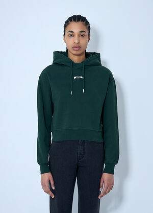 Jacquemus Le Hoodie Gros Grain Sweatshirt Green jac0260016