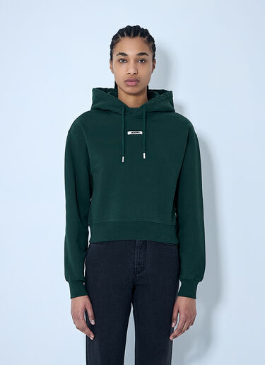 Jacquemus Le Hoodie Gros Grain Sweatshirt Green jac0260016